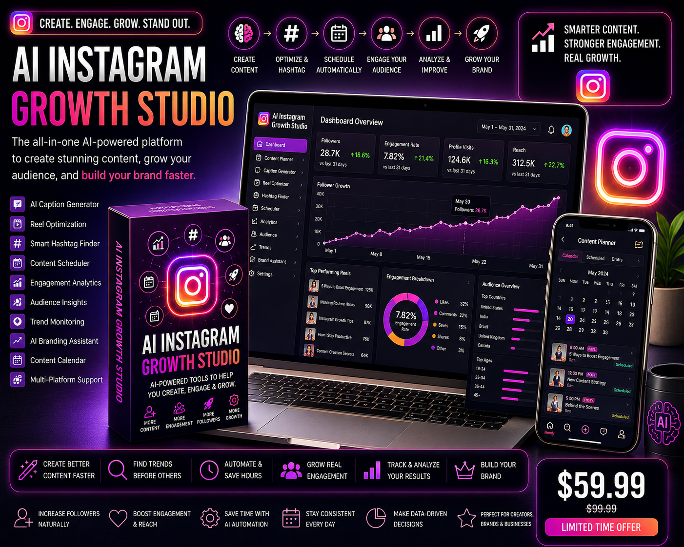AI Instagram Growth Studio