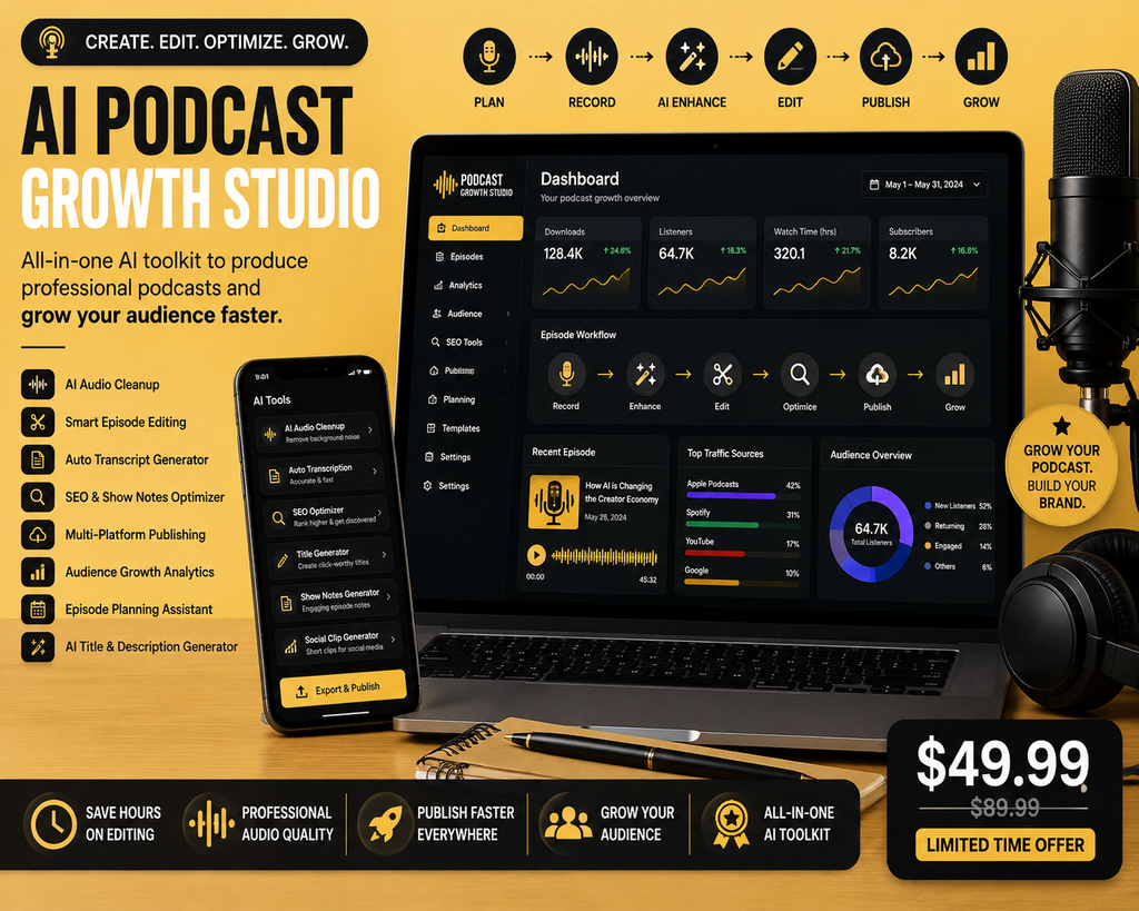 AI Podcast Command Studio