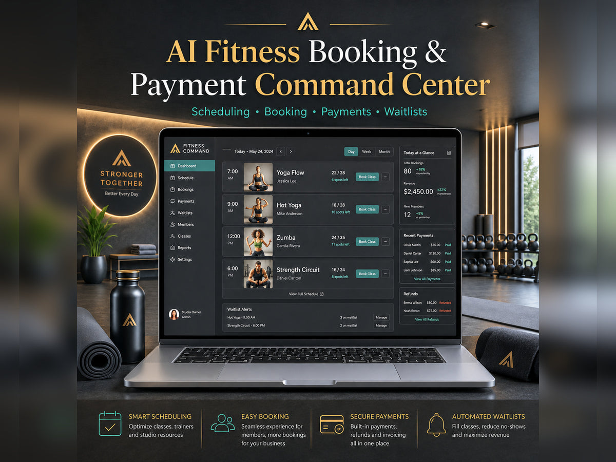 AI Fitness Booking & Payment Command Center
