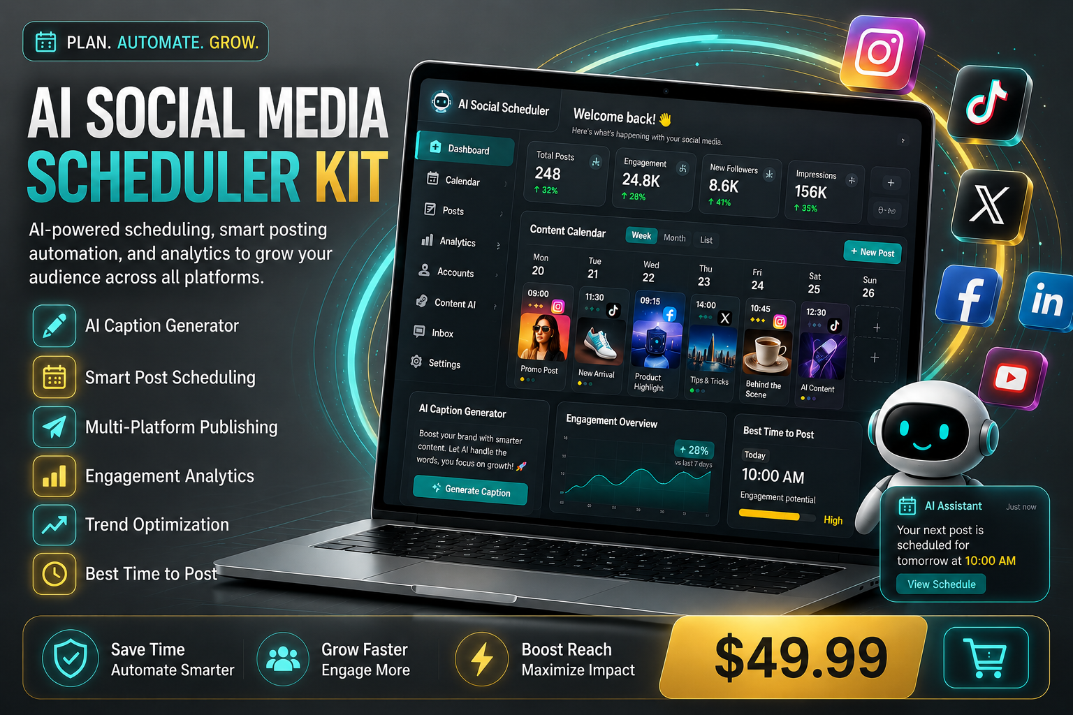 AI Social Media Scheduler Kit