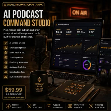 AI Podcast Command Studio